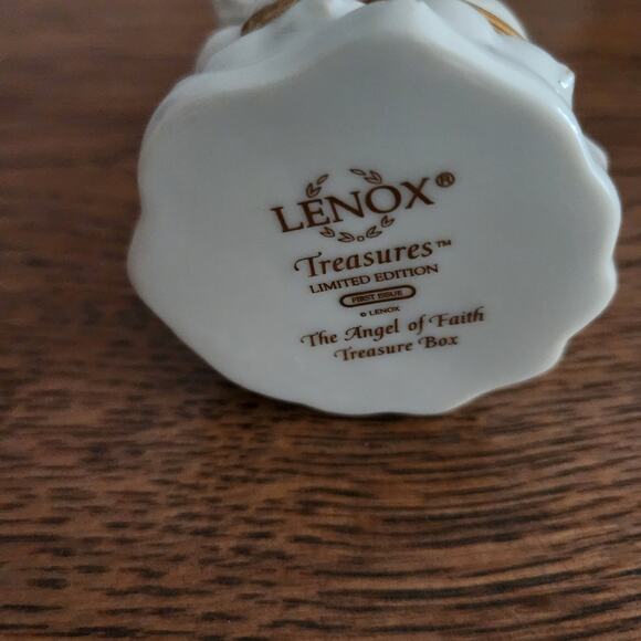 Lenox Treasures "The Angel Of Faith Treasure Box  "Believe" Limited Edition - Picture 5 of 5